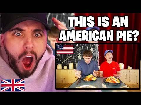 Brit Reacts to Two Brits try Classic American Pies!