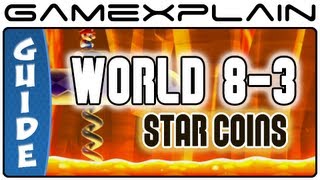 New Super Mario Bros. U - Peach's Castle-3 Rising Tides of Lava Star Coins Guide & Walkthrough