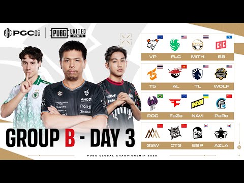 🔴LIVE สด! 𝐏𝐔𝐁𝐆 𝐆𝐋𝐎𝐁𝐀𝐋 𝐂𝐇𝐀𝐌𝐏𝐈𝐎𝐍𝐒𝐇𝐈𝐏 𝟐𝟎𝟐𝟓 | Group Stage วันที่ 6 - Group B