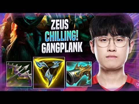 ZEUS CHILLING WITH GANGPLANK! - T1 Zeus Plays Gangplank TOP vs Vladimir! | Season 2022