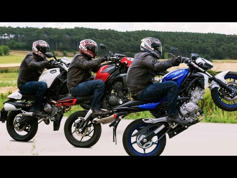 Einsteiger Nakedbikes | Suzuki Gladius, Ducati Monster 696, Kawasaki ER6N-| Vergleichstest 2013