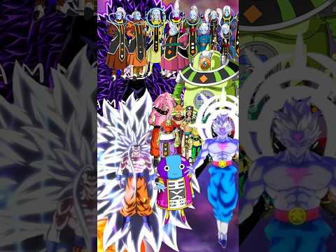 ☠️Goku and Vegeta infinity vs Angels, Destroyers,zeno and grand priest fight #goku #vegeta #zeno