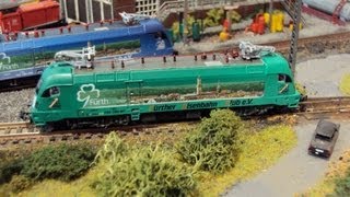 preview picture of video 'FEC Fürth - Bahnbetriebswerk auf der Ausstellung in Coburg 2'