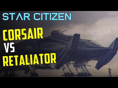 Corsair VS Retaliator - FULL CREW PVP FIGHT - Star Citizen 3.17.4, ship VS ship multicrewcombat