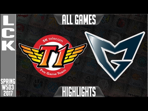 SKT vs Samsung Galaxy Highlights All Games - LCK Week 5 Day 3 Spring 2017 - SKT vs SSG All Games