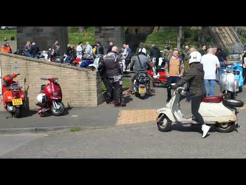 Scarborough scooter weekend, Easter 2023, montage 1, Festival Time, San Remo Strings