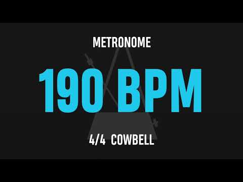 190 BPM 4/4 - Best Metronome (Cowbell)