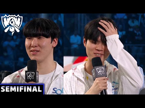 Deft & Zeka Full Postgame Interview | Worlds 2022 Semifinals | League of Legends Esports Moments