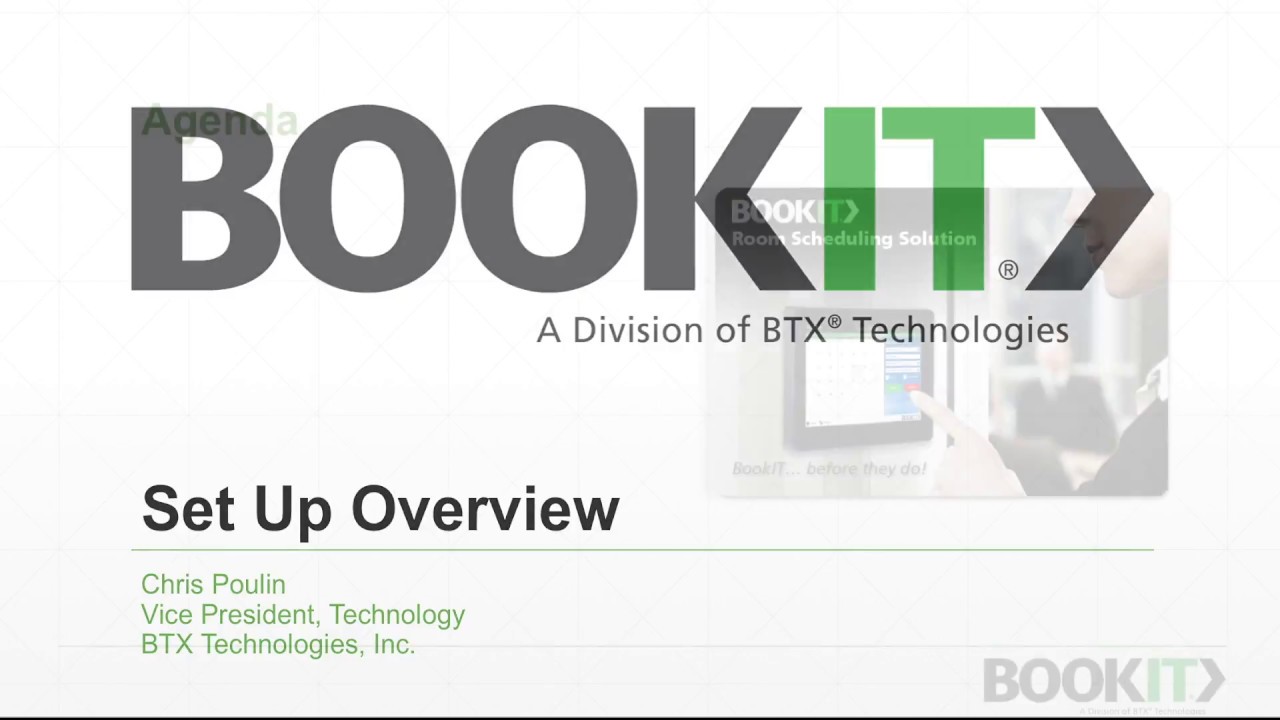 BookIT  - Set Up Overview