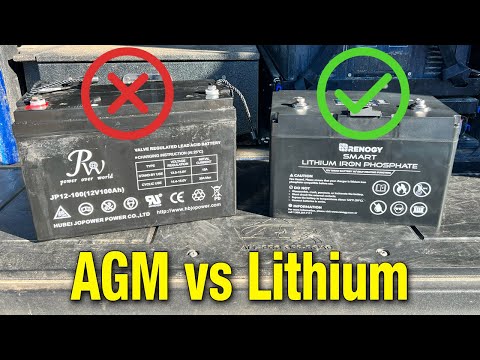 Battery Swap - AGM VS Lithium - Renogy LifePo4 100ah Self Heating Batteries