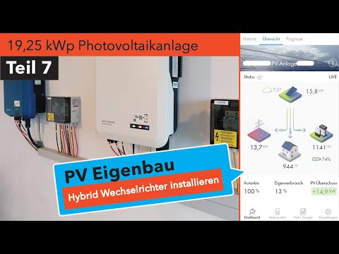 PV Eigenbau Teil 7: Installation eines SMA Hybrid Wechselrichters - Vorbereitung Batteriespeicher
