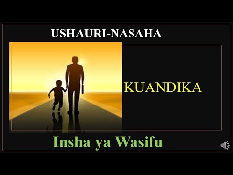 INSHA YA WASIFU - MAFUNZO NEW CURRICULUM