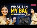 What S In My Bag With Anushka Sharma Anushka Sharma Makeup Bag Pinkvilla