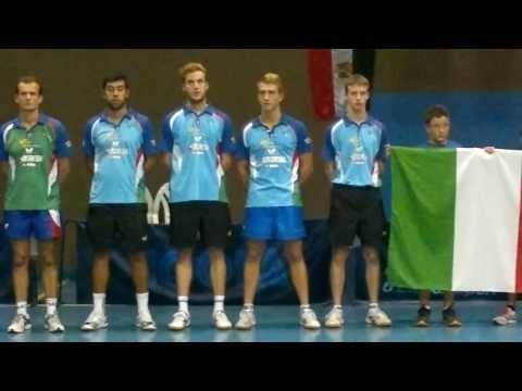 Italia-Egitto, tennistavolo a Bordighera: l'inno nazionale italiano