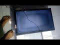 24 INCH POLYTRON LED TV BLANK WHITE IMAGE SCREEN FRAME AND RARELY UPLOADED ON YT DAMAGE