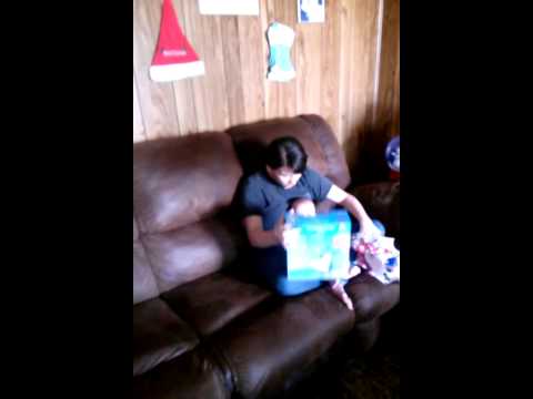 First Christmas present ever opened 2013