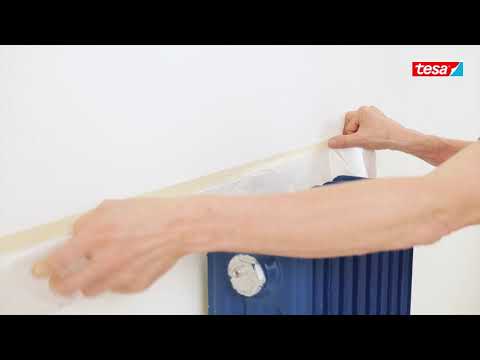 Film de masquage pour peinture avec bande adhésive - 4368 TESA Adhésifs