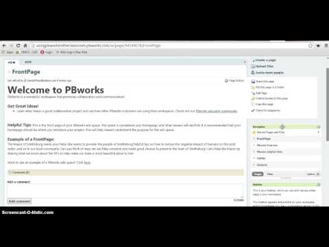 PBworks Basic Features
