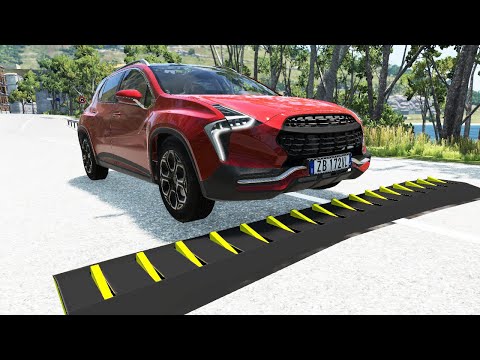 Cars Vs Speed Bumps #5 | Police Cars Chases Beamng Drive | Beamng Tuf | Beamng Drive