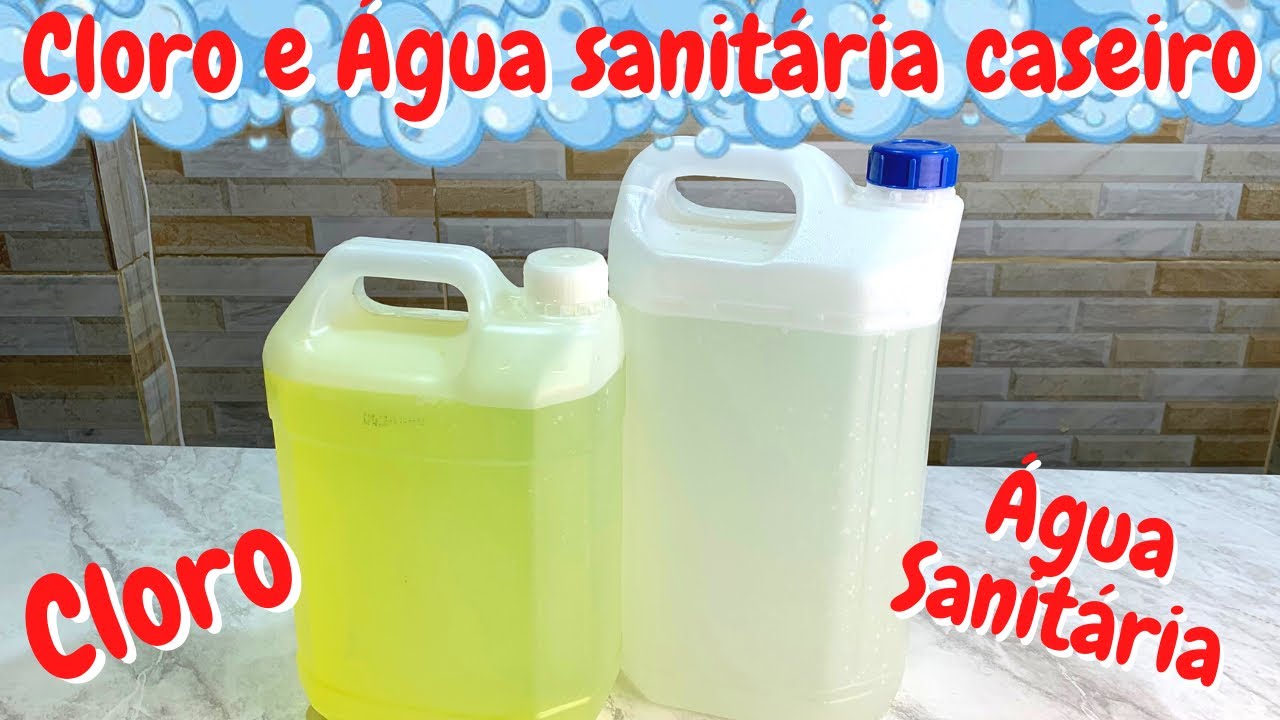 HOW TO MAKE HOMEMADE CHLORINE AND SANITARY WATER