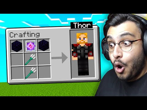 Became Thor in Minecraft?! Epic RawKnee