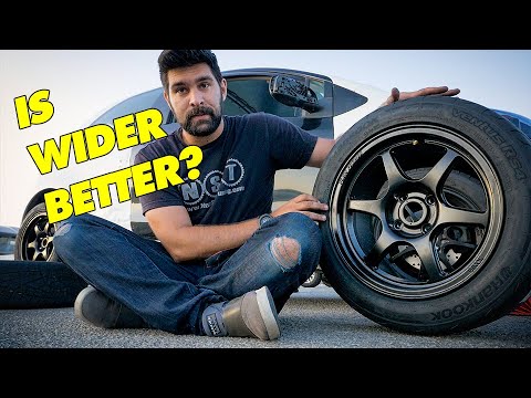 Wider wheels and tires on the Track Yaris