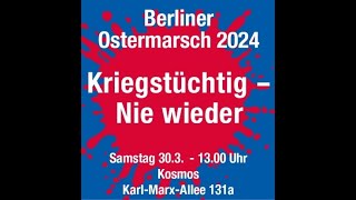 Ostermarsch Berlin: Rede von Lühr Henken