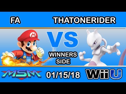 MSM 129 - RBT | Fa (Mario) Vs. ThatOneRider (Mewtwo) Winners Side - Smash 4