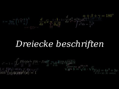 Wie beschriftet man ein Dreieck richtig?