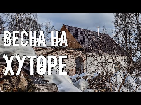 Освободил дом прадеда из снежного плена. Встречаем весну в деревне поездкой