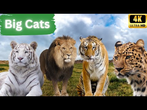 Big Cats 4K | Stunning Scenes of Big Cats | The World of Big Cats