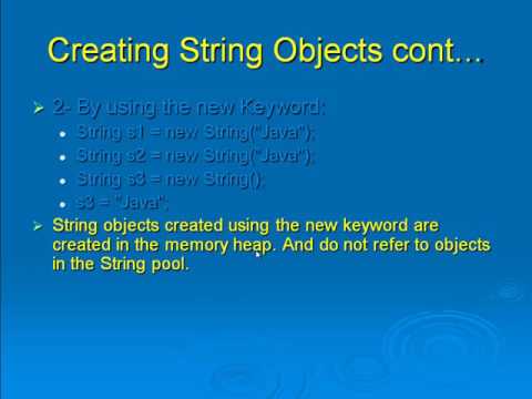 Java Level 1 Using Dr Java Lesson 21 String Class 01 Description