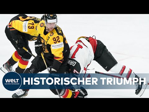 EISHOCKEY-WM in Lettland: Deutscher Sensationssieg gegen Kanada