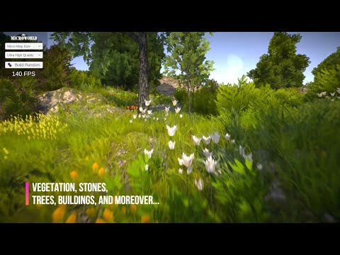 MicroWorld Unity: Procedural Terrain Generation & Biome System