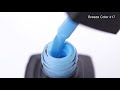 Гель-лак Moon Full Breeze color №417 (яскраво-блакитний, напівпрозорий), 8 мл