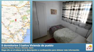 preview picture of video '5 dormitorios 3 baños Vivienda de pueblo se Vende en Country House, Pinoso, Alicante, Spain'