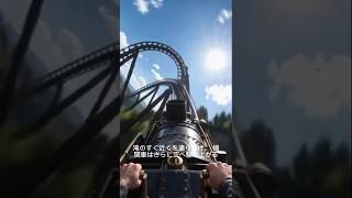 ヤバい…機関車の先頭、線路が消えた❗❗  #癒し #自然 #リラクゼーション #機関車