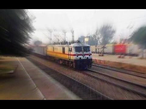 DEVASTATING SPEED SHOW!!! LGD WAP-7 CHENNAI RAJDHANI AT 130KMPH
