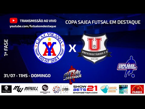 YOLANDA X  UNIVERSITARIOS COPA FUTSAL EM DESTAQUE SAJEA #futsal
