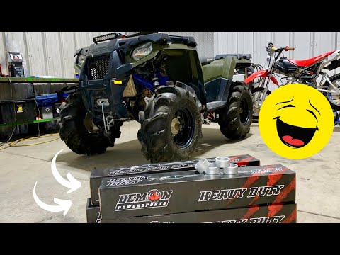 SPORTSMAN 570 GETS DEMON AXLES & 2" LIFT!