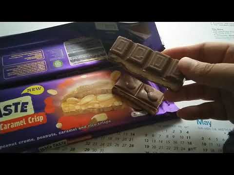 Cadbury's big taste chocolate block varieties peanut Carmel crisp and choc biscuit crunch
