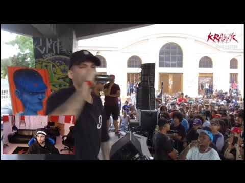 Mc Krawk /Reagindo a Batalha do Nacional Krawk X Drizzy /semifinal do nacional