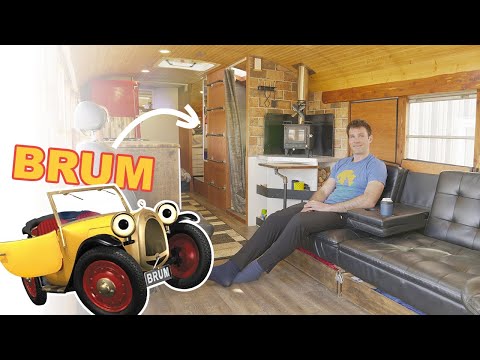 Aussie Converts School Bus into a Spacious Tiny Home On Wheels, Named After 90's TV Show BRUM