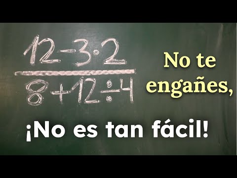 PROBLEMA DE MATEMÁTICAS BÁSICAS. Muchos lo hacen mal!!