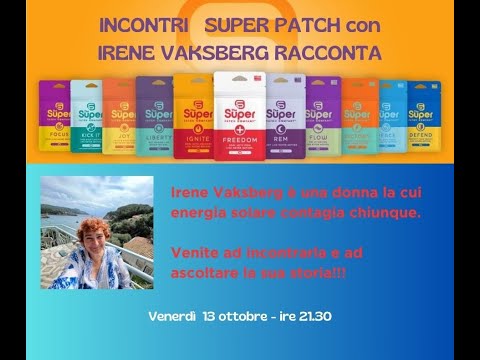 Incontri SUPER PATCH con... Irene Vaksberg - 13.10.2023 - English/Italian