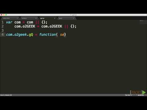 Mastering JavaScript Defining a Namespace | packtpub com