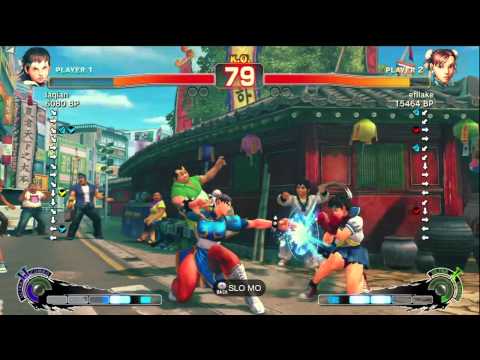 Uryo [Chun] vs laqian [Sakura] SSF4 Japanese Online Ranked Matches - TRUE-HD