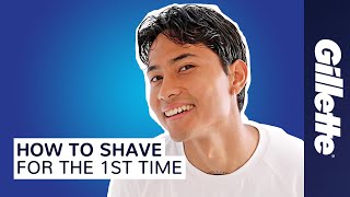 How to Shave Your Face for the First Time | Gillette