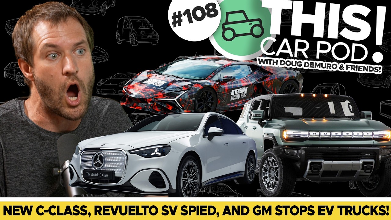 New Mercedes C-Class! GM Quits EVs Again? New Lamborghini Spied! THIS CAR POD! EP108
