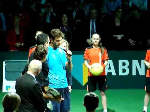 Del Potro Rotterdam 2012 Final Prize Ceremony